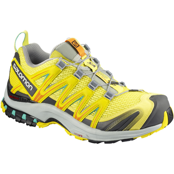 Chaussures De Trail Running Salomon Femme Jaune - Salomon XA PRO 3D W - France (4309-POAKV)